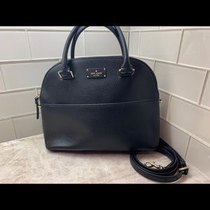 Kate Spade Patterson Medium Dome Satchel in Black